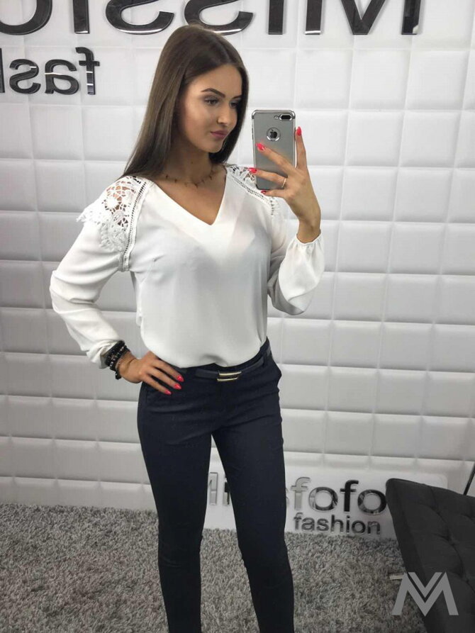 Dámské kalhoty FREESIA černé/béžová