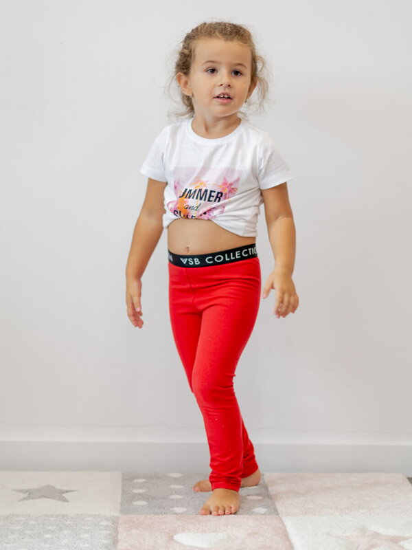 Dívčí legíny LIZZY VSB red Dívčí legíny LIZZY VSB red