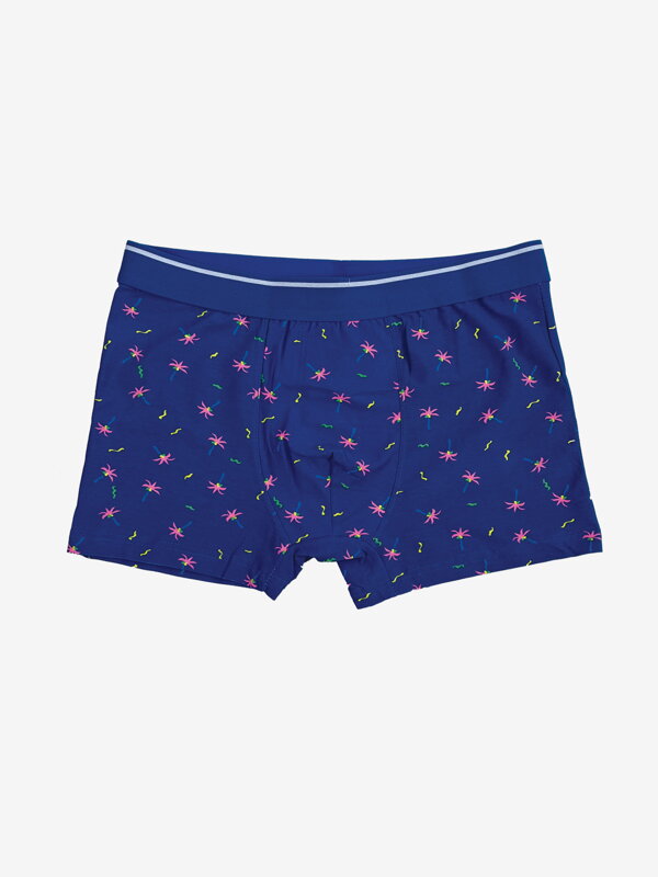 Pánské vzorované boxerky v modré barvě Pánské vzorované boxerky v modré barvě
