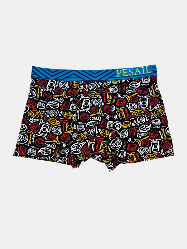 Pánské bavlněné boxerky PESAIL černé Pánské bavlněné boxerky PESAIL černé