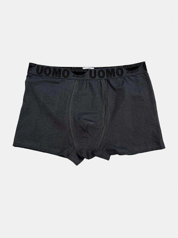 Pánské tmavě šedé bavlněné boxerky
