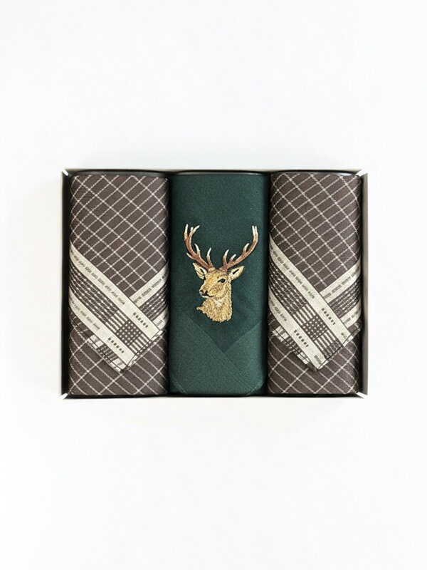 Pánske vreckovky pre poľovníka v darčekovom balení 