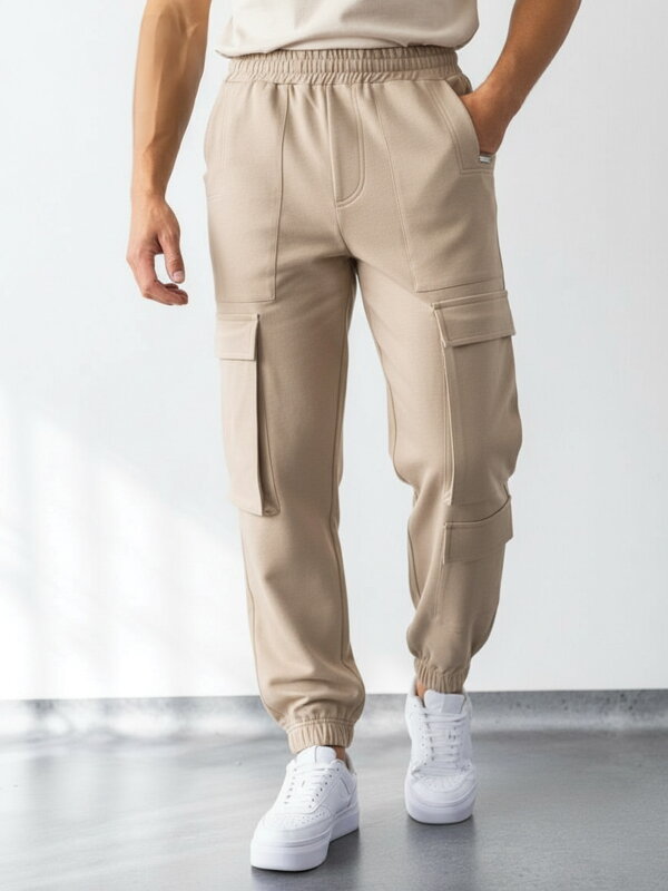 Pánske béžové nohavice VSB CARGO MAN