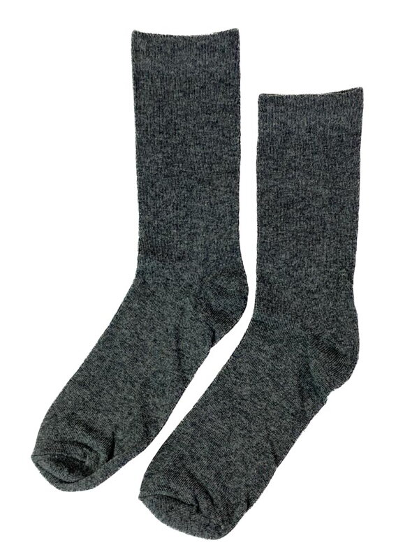Tmavě šedé dámské ponožky vysoké