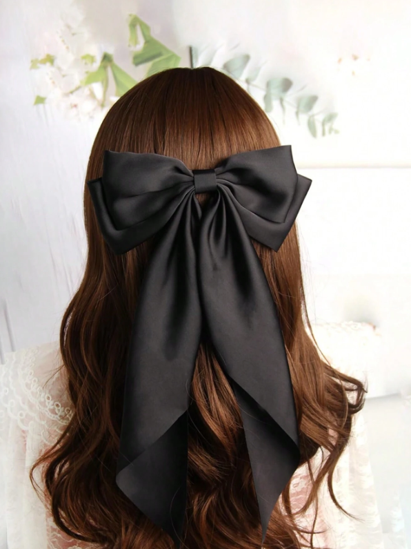 Saténová dámská mašle do vlasů