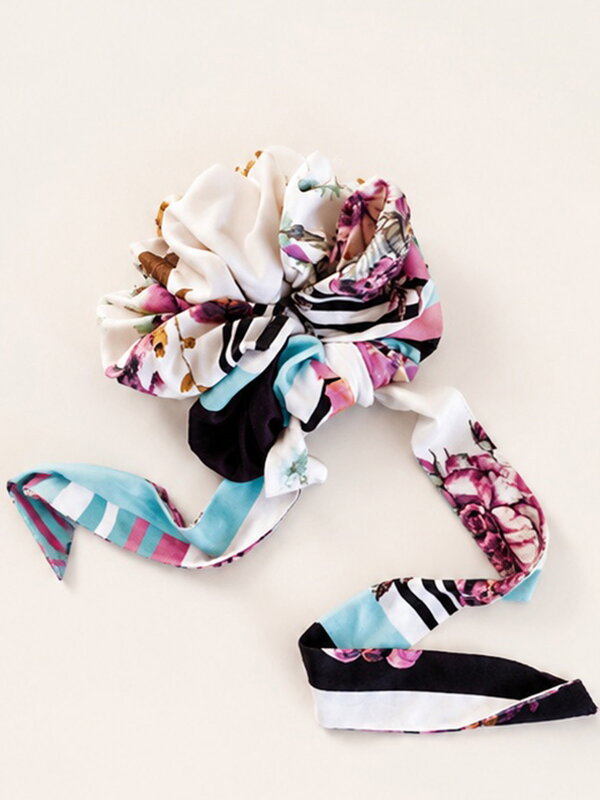 Scrunchie VSB barevná gumička se vzorem