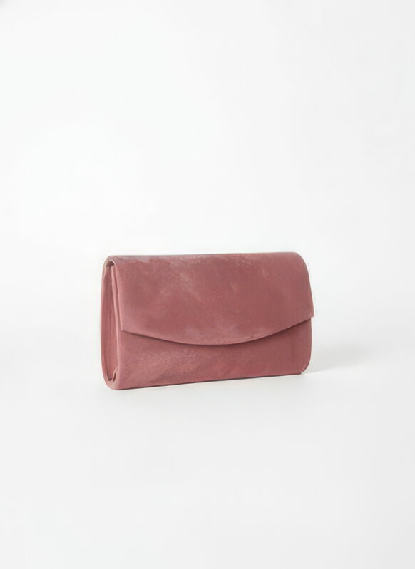 Semišová dámská kabelka pudrově-růžová Semišová dámská kabelka pudrově-růžová