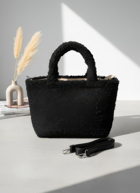 Černá TEDDY dámská kabelka