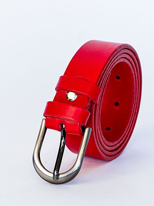 Dámský kožený pásek DM-2,5-24-08 red
