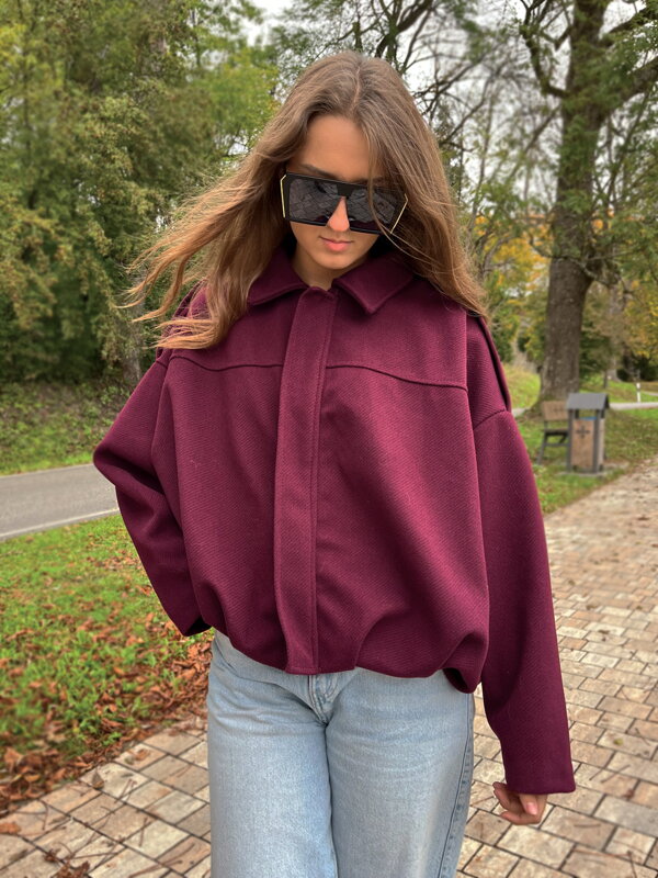 Dámská přechodná bunda oversize Dámská přechodná bunda oversize