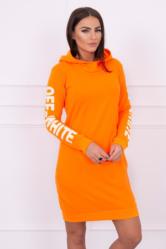 Sportovní šaty OFF WHITE neonově oranžové Sportovní šaty OFF WHITE neonově oranžové