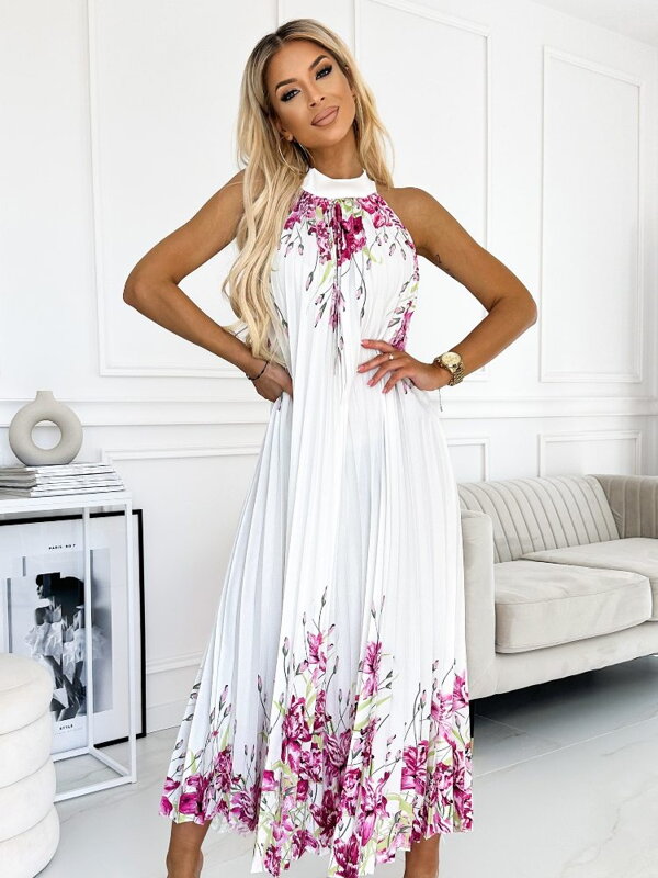Elegantní dámské dlouhé 456-2 šaty Elegantní dámské dlouhé 456-2 šaty