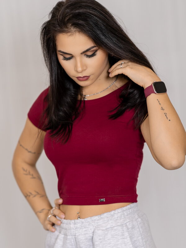 Dámský croptop VSB PATTY bordó Dámský croptop VSB PATTY bordó