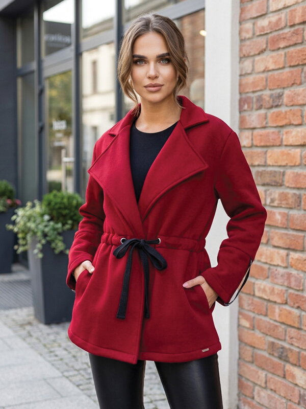 Dámský kabát VSB ESTER v burgundy barvě