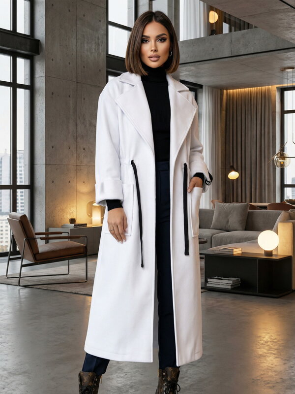 Moderní dámský kabát VSB KLOE bílý