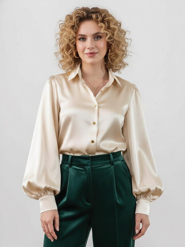 Dámská saténová halenka VSB ELEGANT 