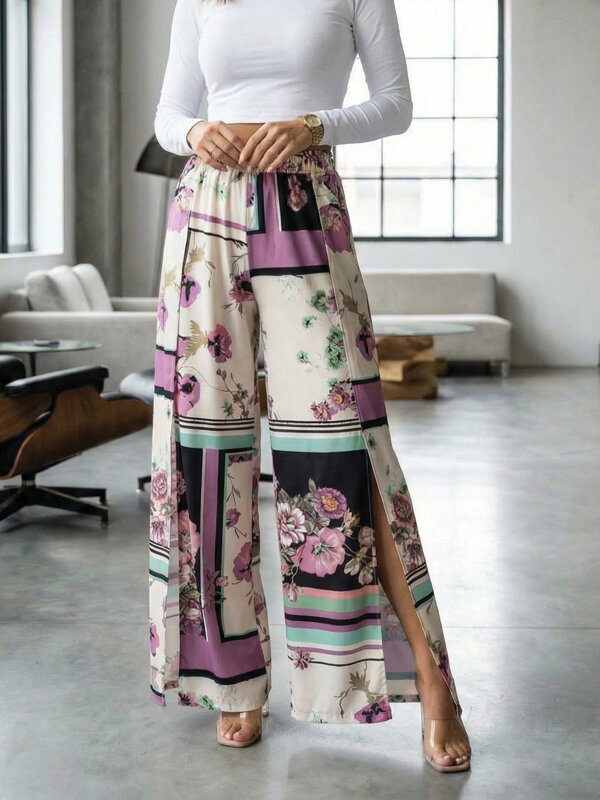 Dámské letní kalhoty VSB PALAZZO vzor