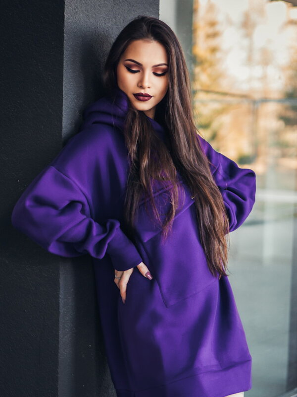 Prodloužená mikina VSB WELLA purple Prodloužená mikina VSB WELLA purple