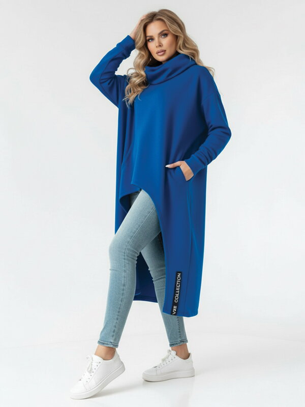 Dámské pončo VSB_collection LONG blue