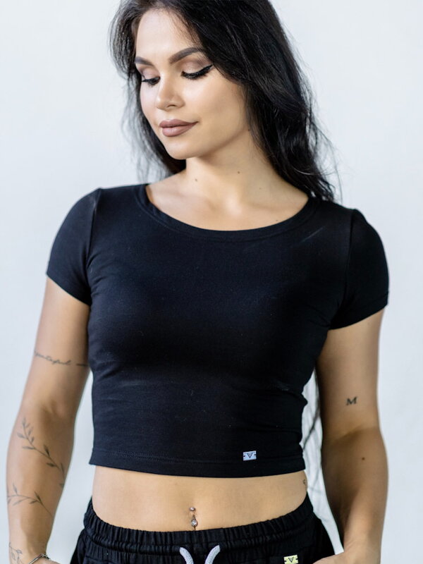 Dámský VSB PATTY crop-top v černé barvě Dámský VSB PATTY crop-top v černé barvě