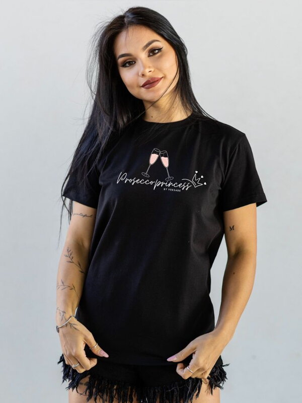 Stylové dámské VSB PROSECCO PRINCESS tričko černé Stylové dámské VSB PROSECCO PRINCESS tričko černé