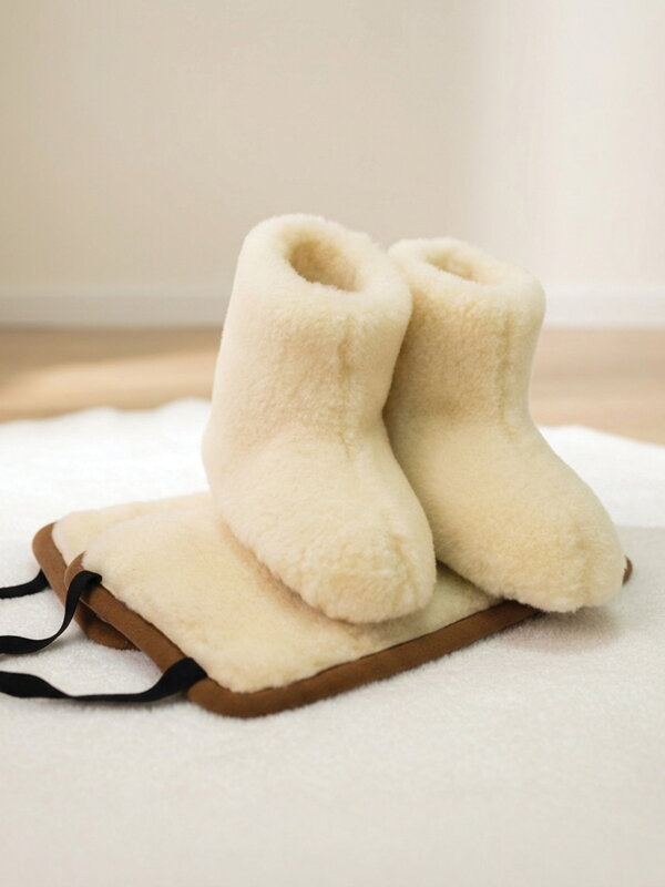 Ledvinový pás a papuče-ovčí vlna