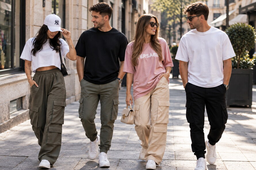Cargo kalhoty pro ni i pro něj: Pohodlí, které má styl