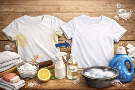 SKVRNY NA OBLEČENÍ OD POTU? Tipy jak je dostat pryč.